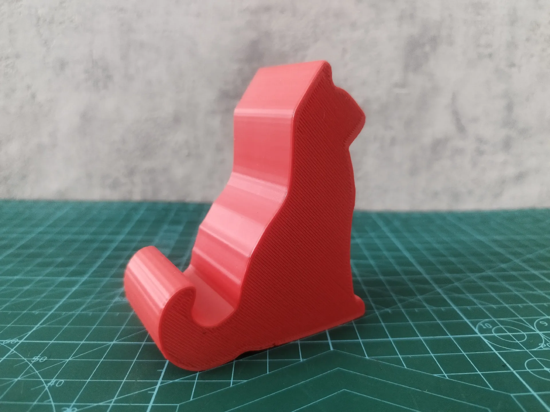 cat phone stand 3D model thumbnail