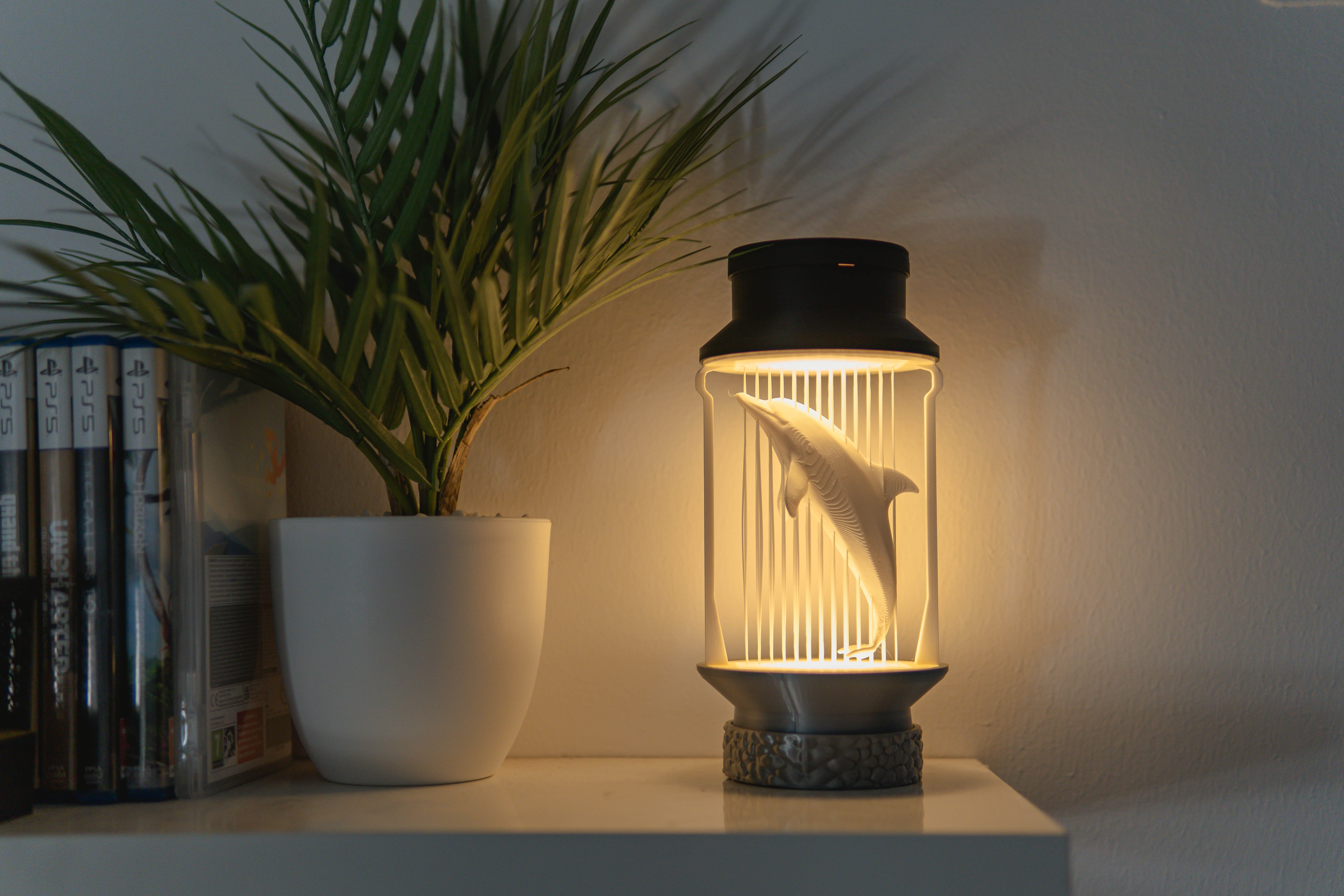 Miniatura 7 do modelo 3D Modern Dolphin String Lamp