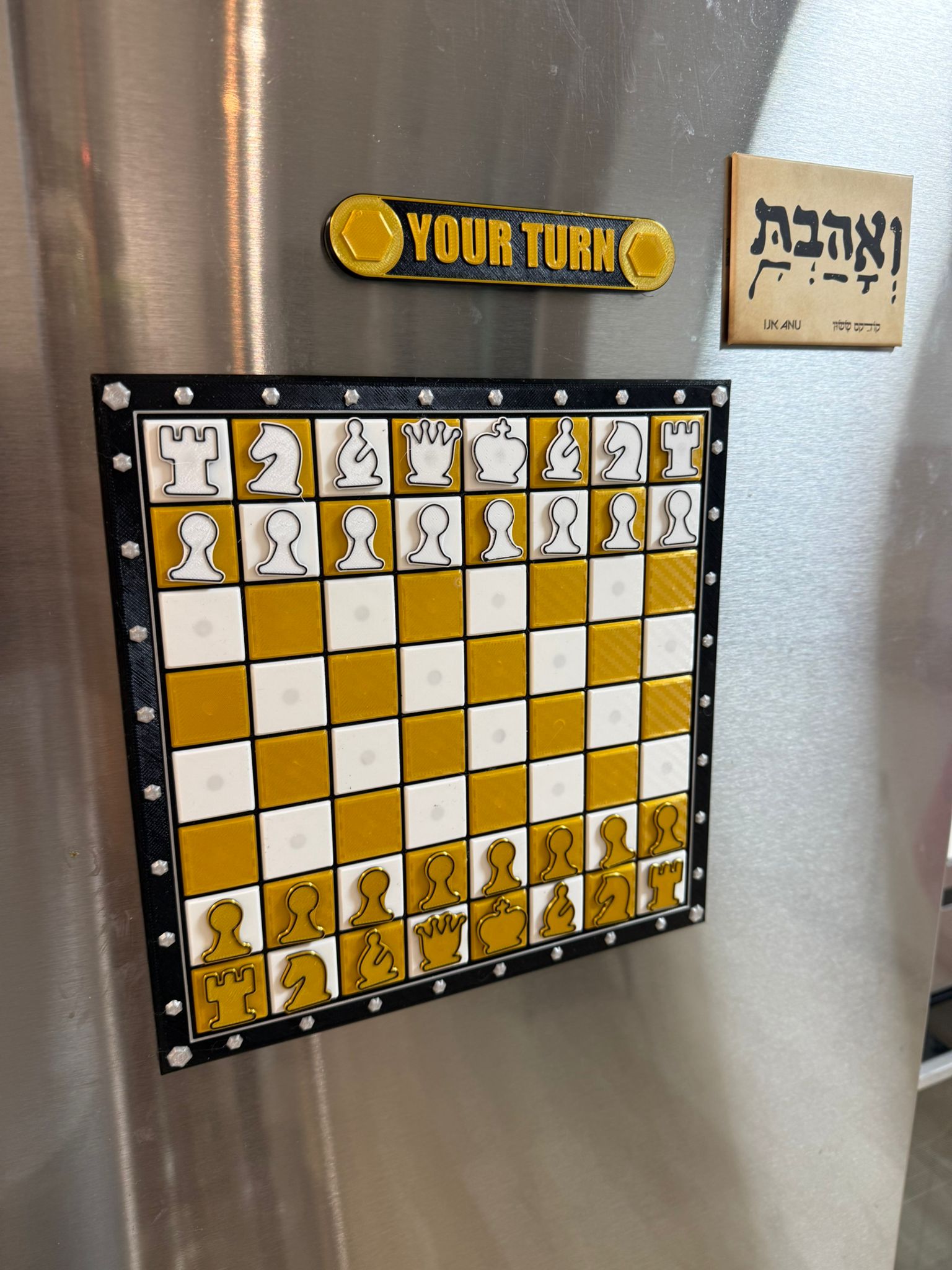 Magnetic Chess Board For The Fridge
