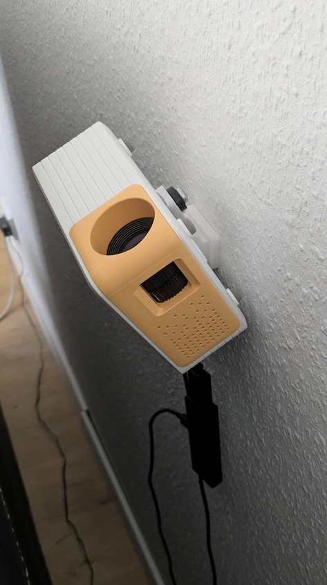 Mini Beamer Wall Mount 3D model thumbnail