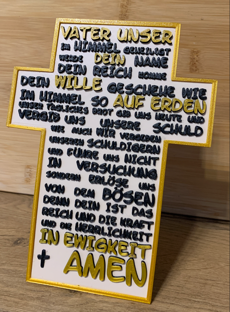 Kreuz mit VaterUnser