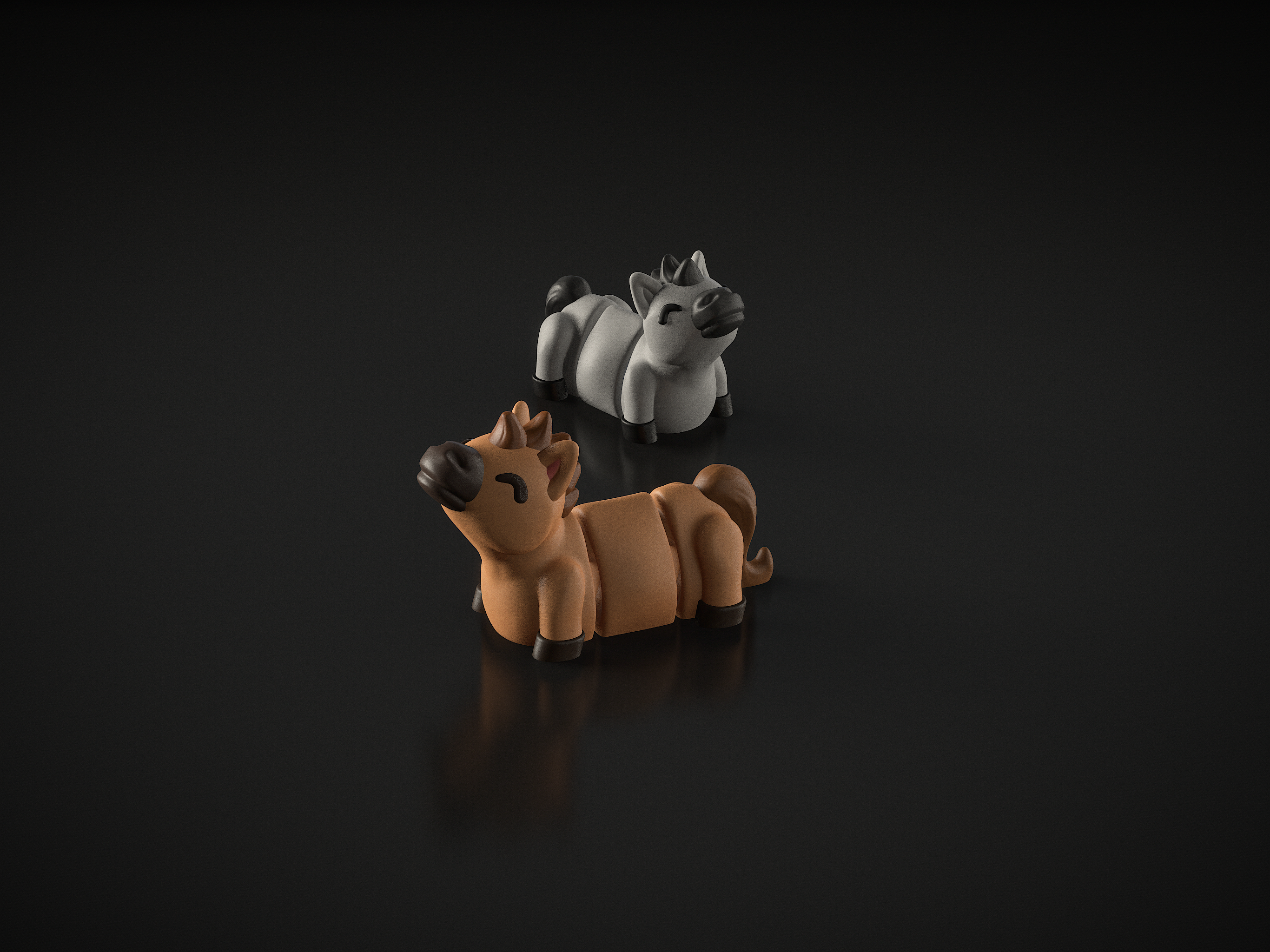 Miniatura 4 do modelo 3D Flexi Horse (+Keychain)