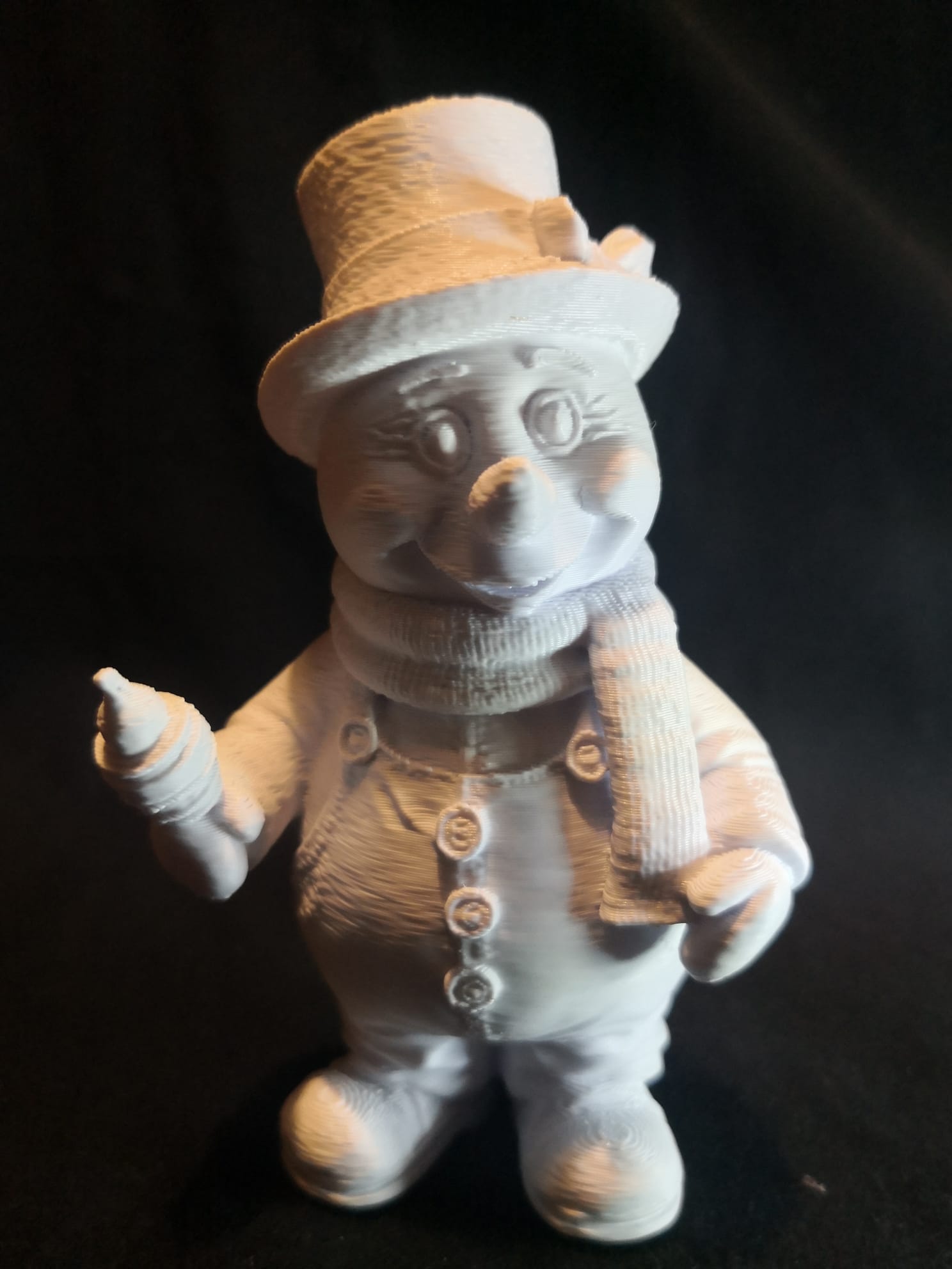 Snowman Vintage with icecream