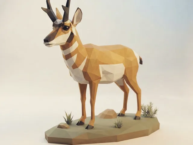 Low Poly Pronghorn