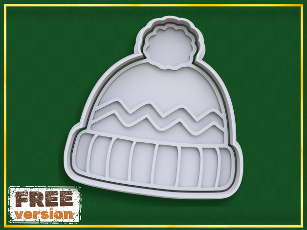 Winter Hat Cookie Cutter