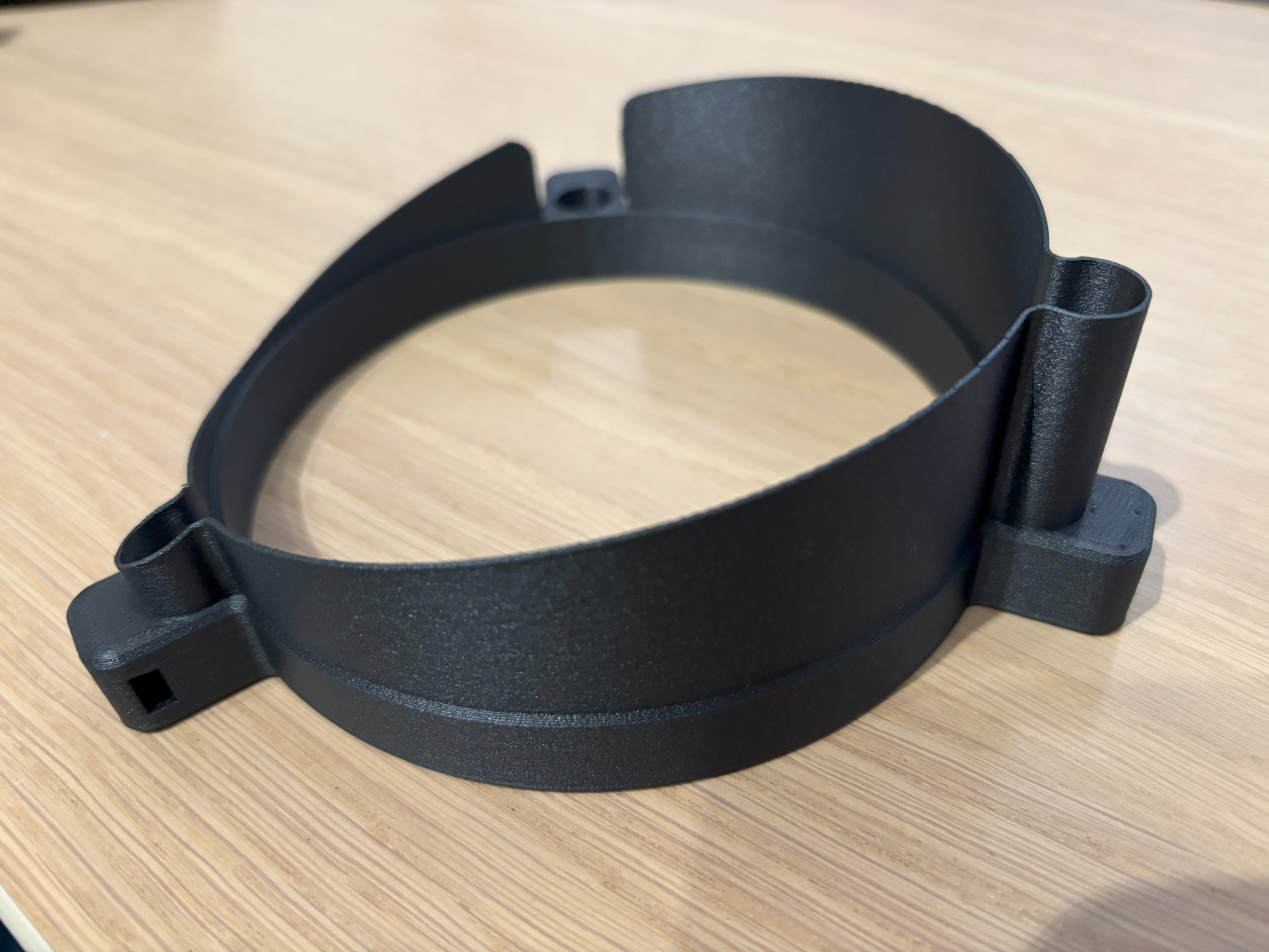 Baffle for Hadley Telescope - large with cutout and slotted nut M4 remix
