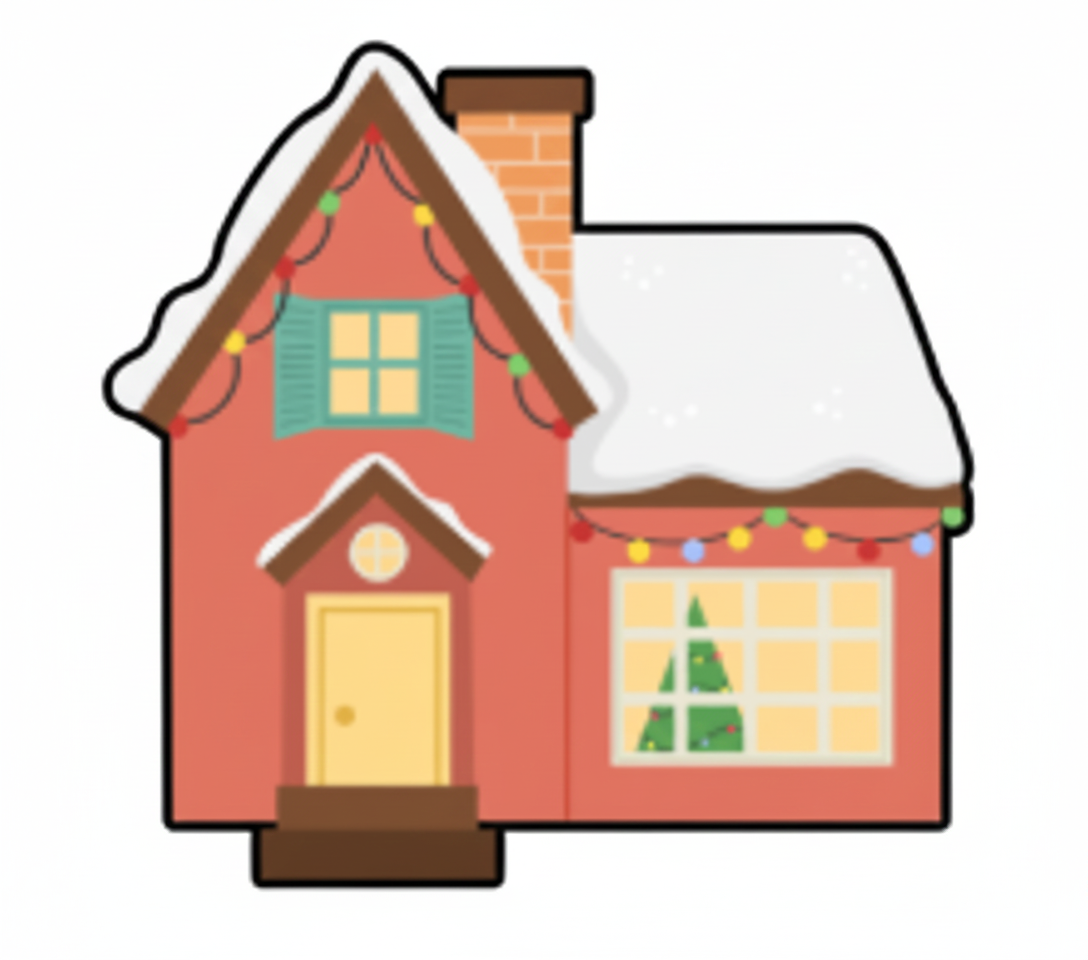 Christmas Village Cookie Cutter
