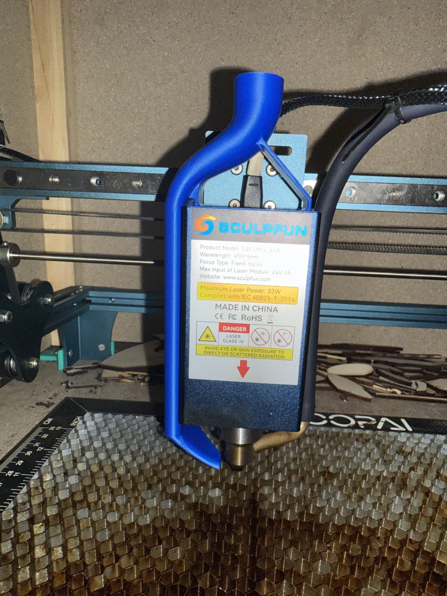 Sculpfun S30 Ultra 33W Fume Extraction Nozzle