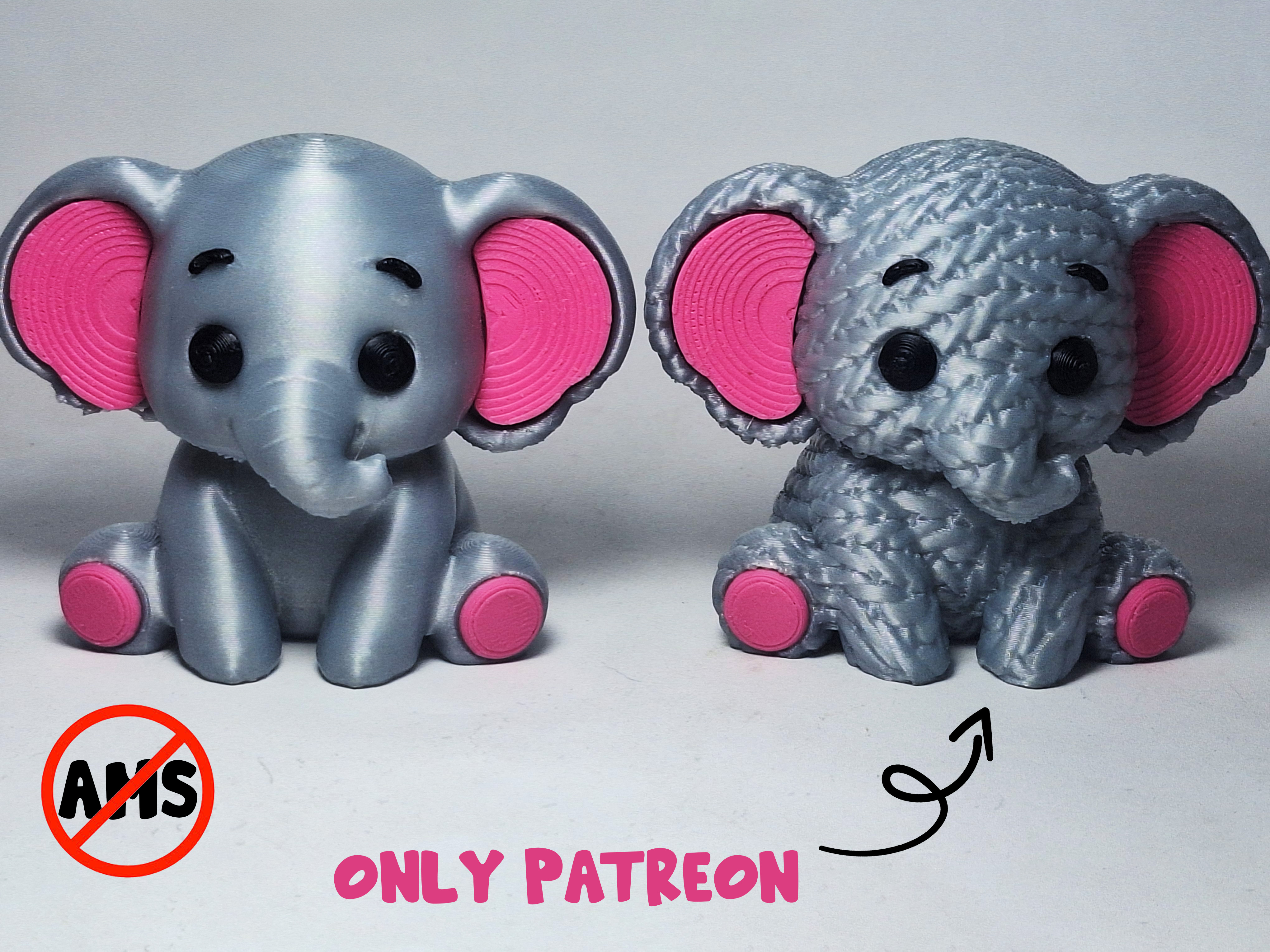 Fantasy Cute Elephant - NO AMS DESIGN