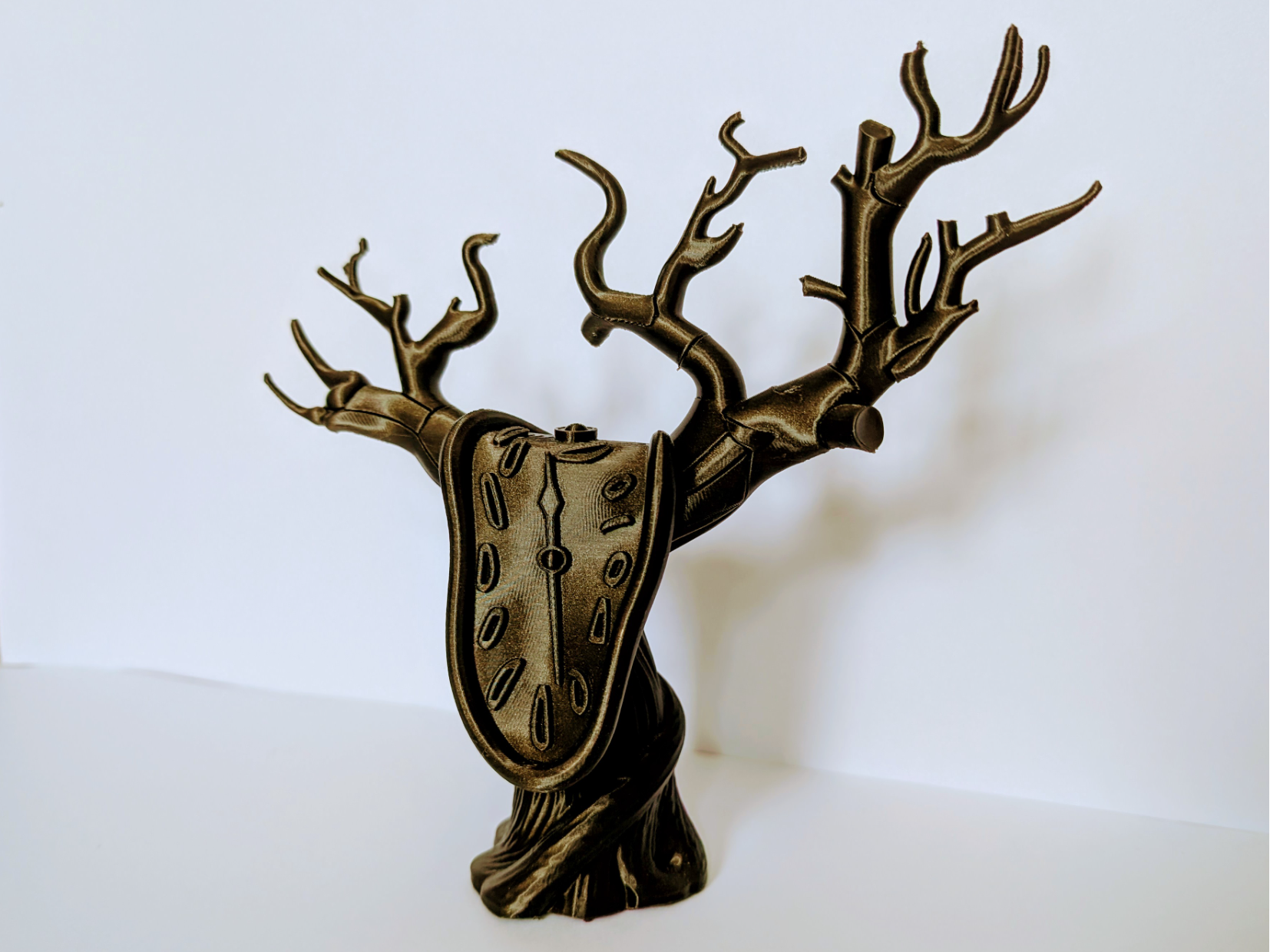 Salvador Dali inspired surreal Clock Tree