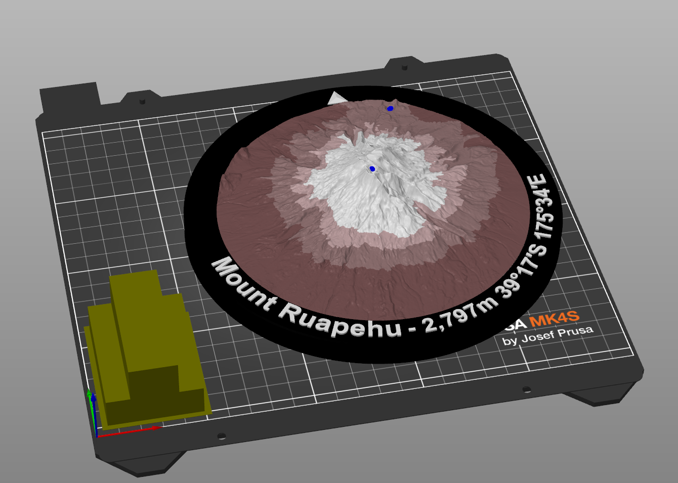 Mount Ruapehu - Desk Model