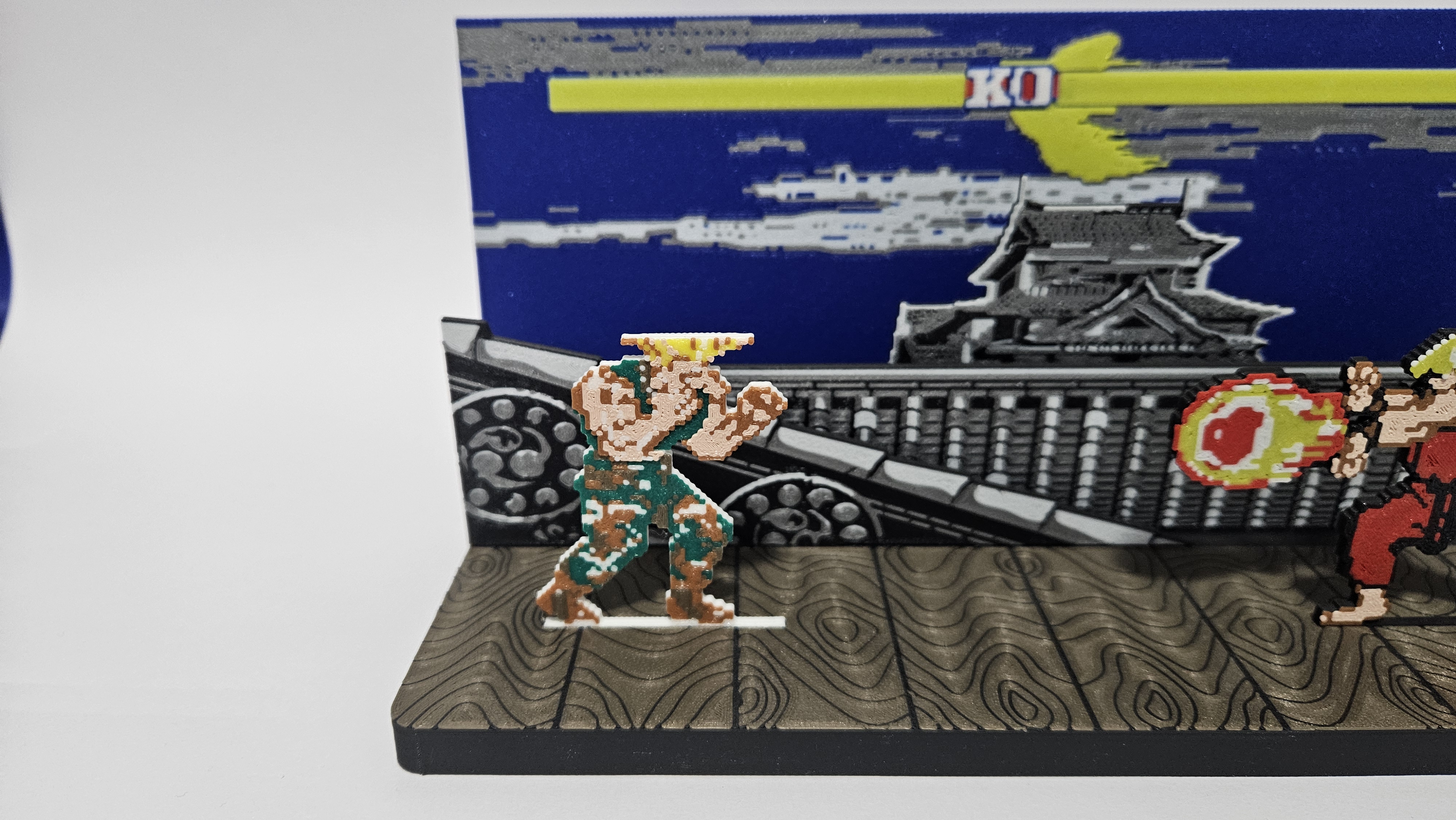 Guile SF2- Classic Edition (Diorama & Keychain)