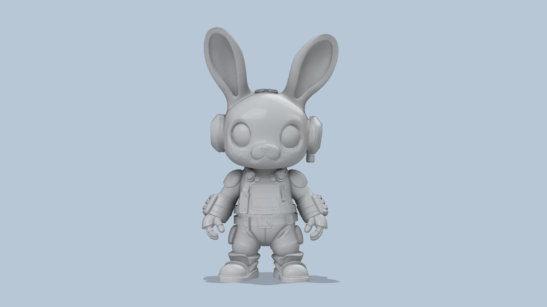 Cyberpunk Bunny Hi-Res