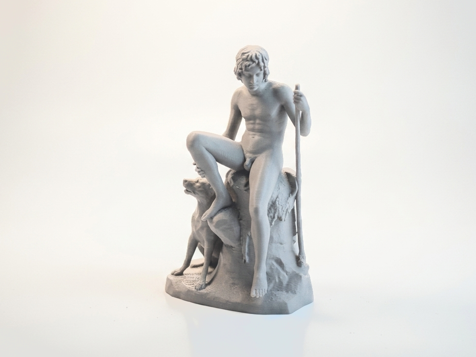 Iron Shepherd Boy Classical Sculpture 3D Printable