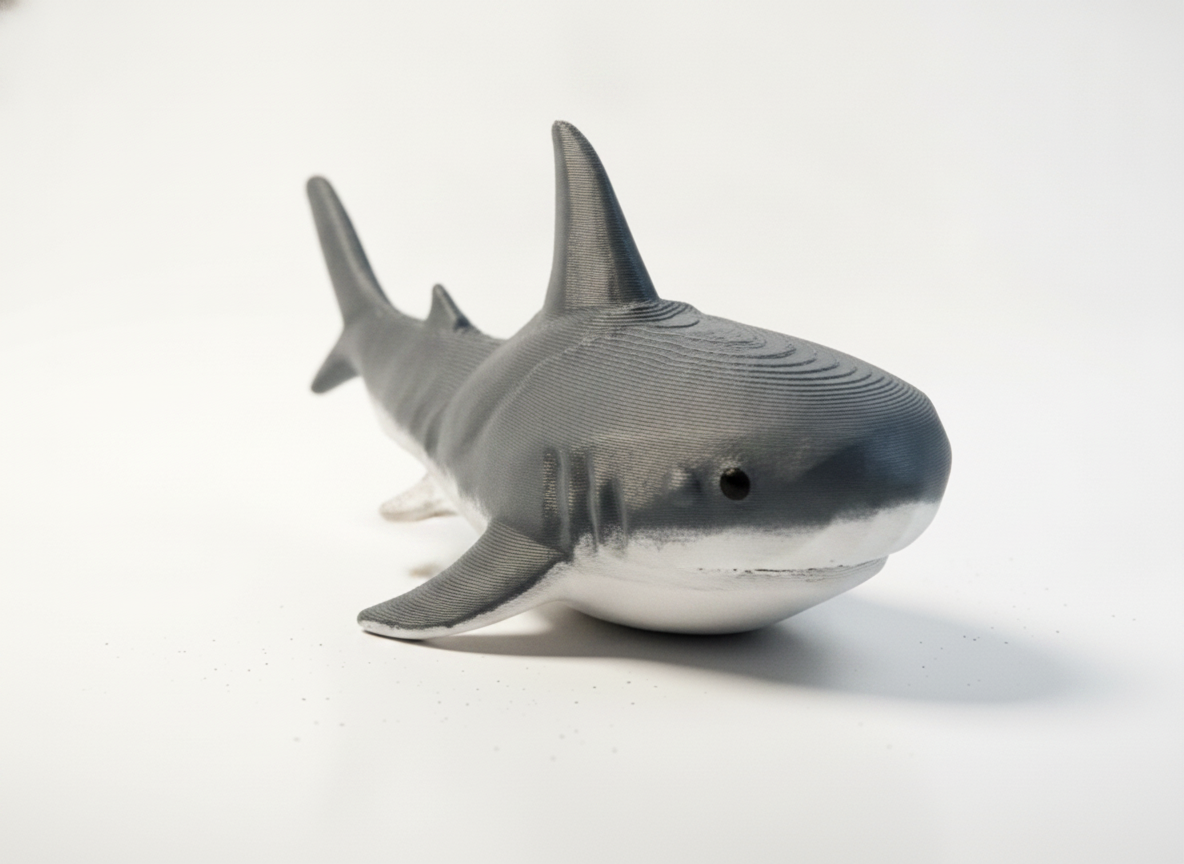 Scary Shark Puppet Sculpture