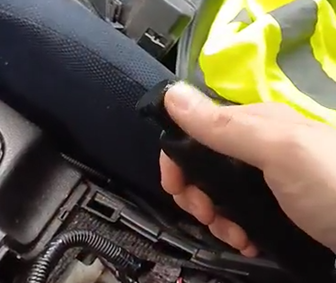 Subaru parking brake drift button