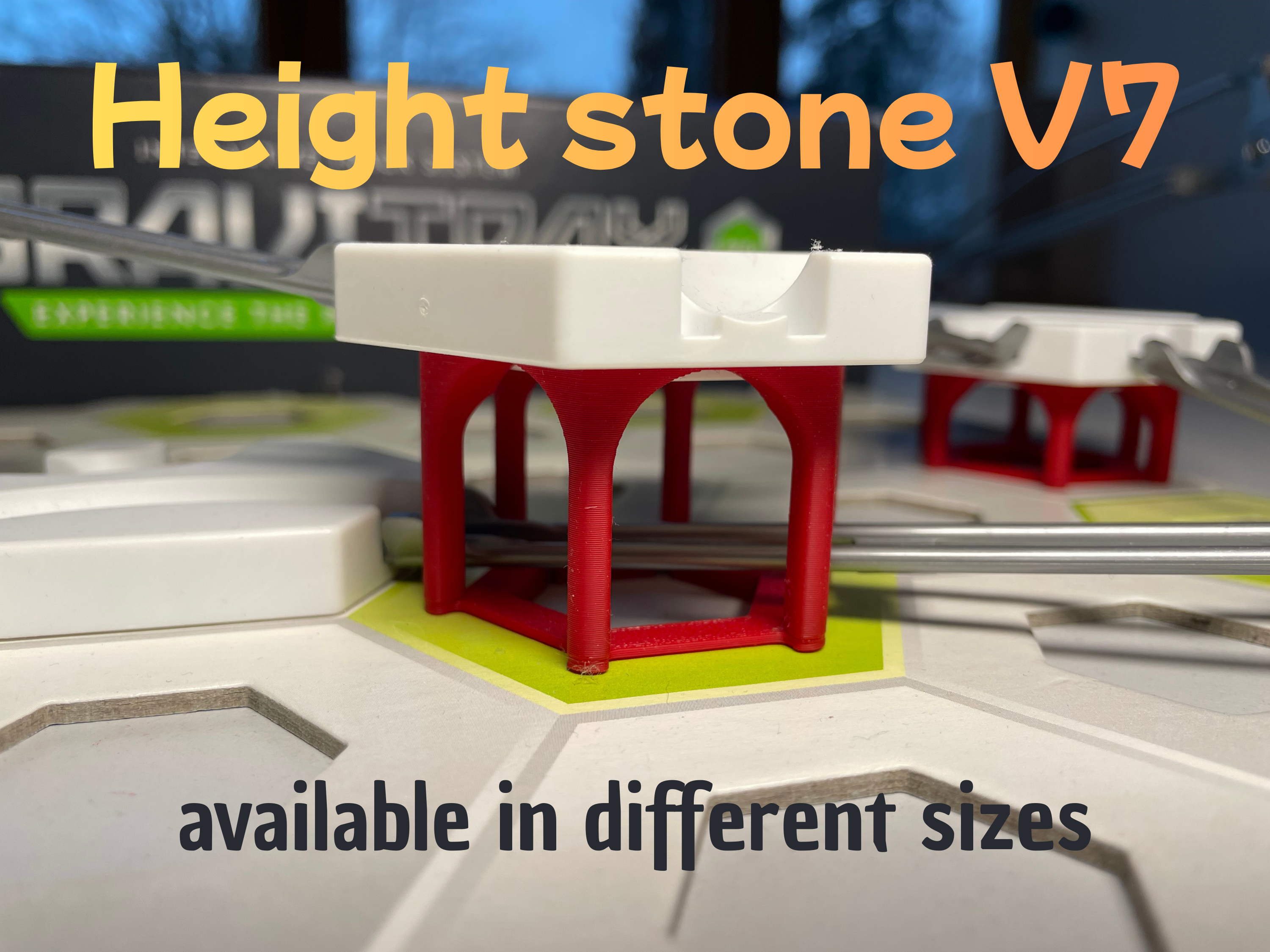 Gravitrax compatible height stones; lightweight