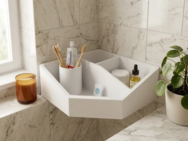 Corner Bathroom Organizer