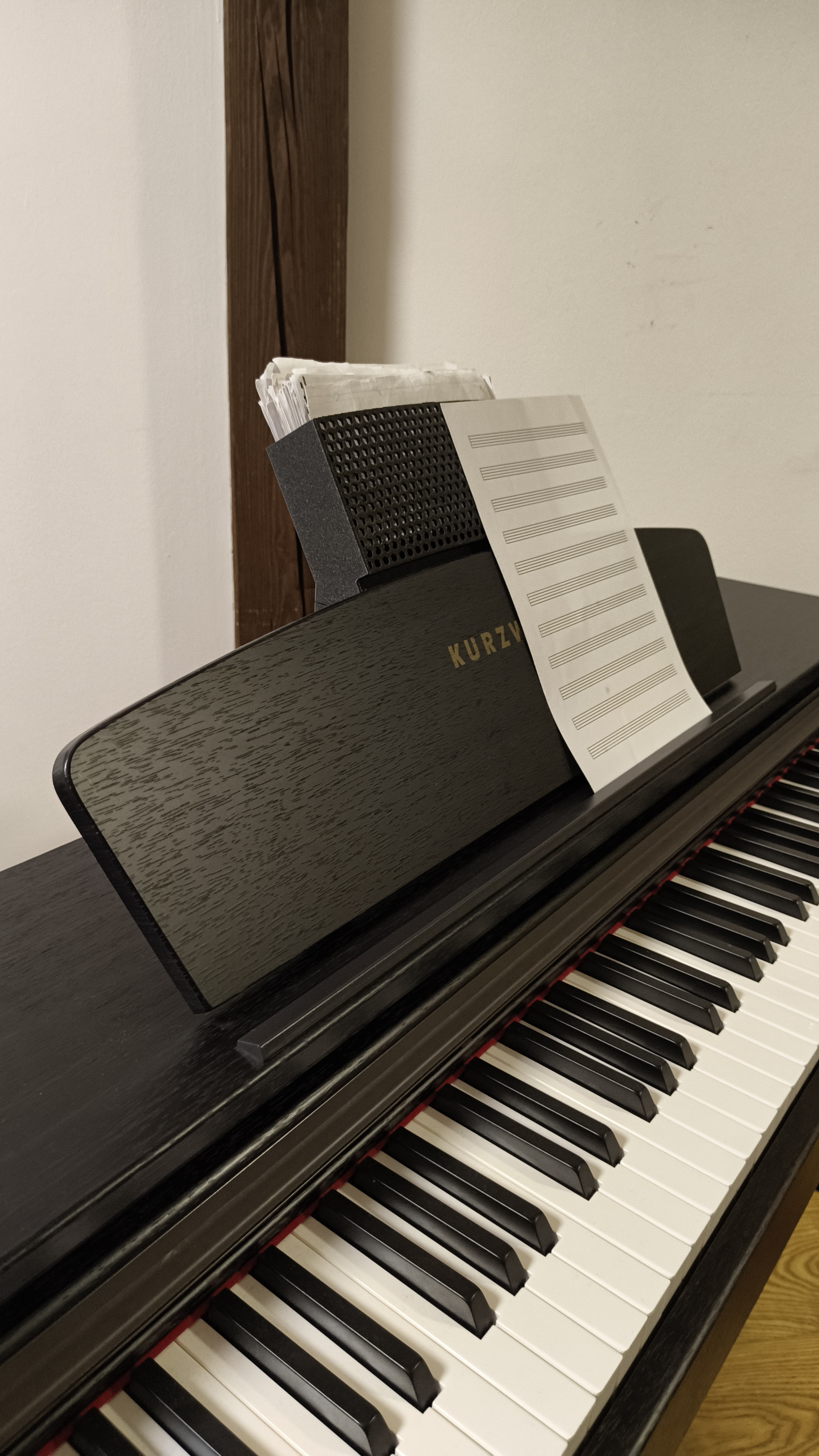 Piano music sheet stand
