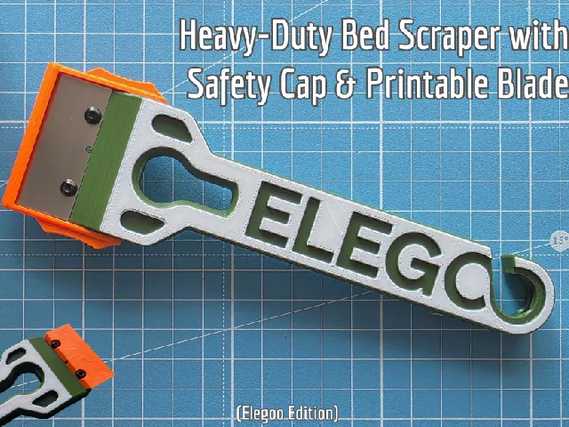 Heavy-Duty Bed Scraper with Safety Cap