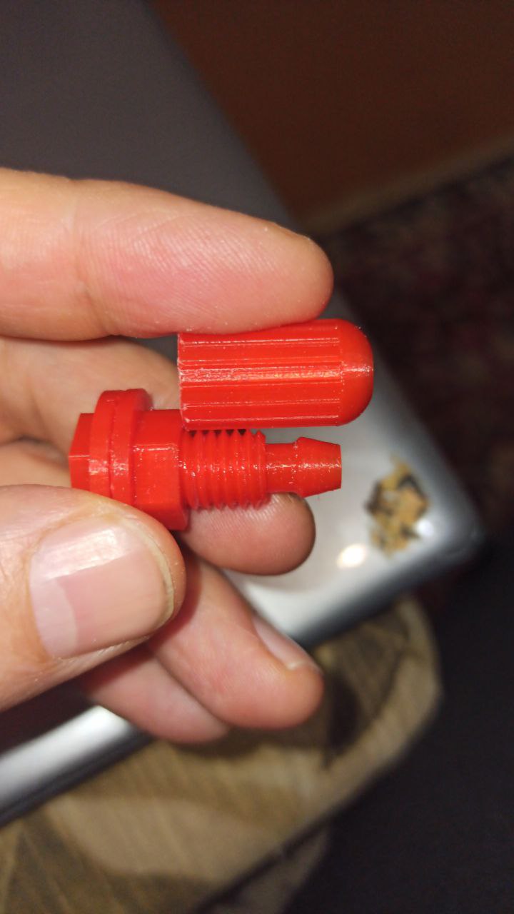 Adapter for 6mm silicone tube