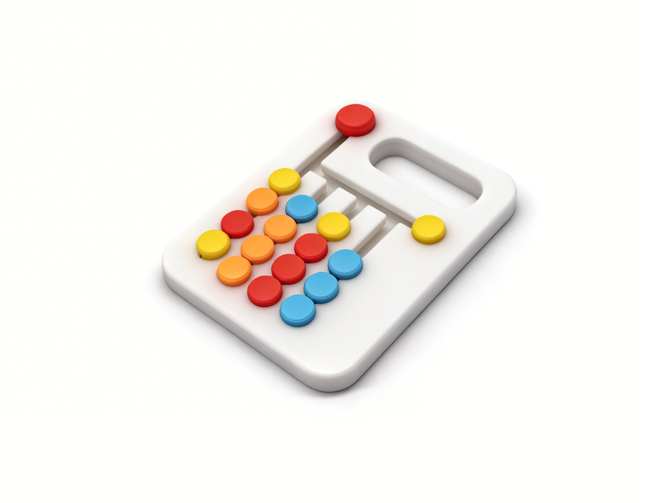 Brain teaser handheld toy - Step mover game