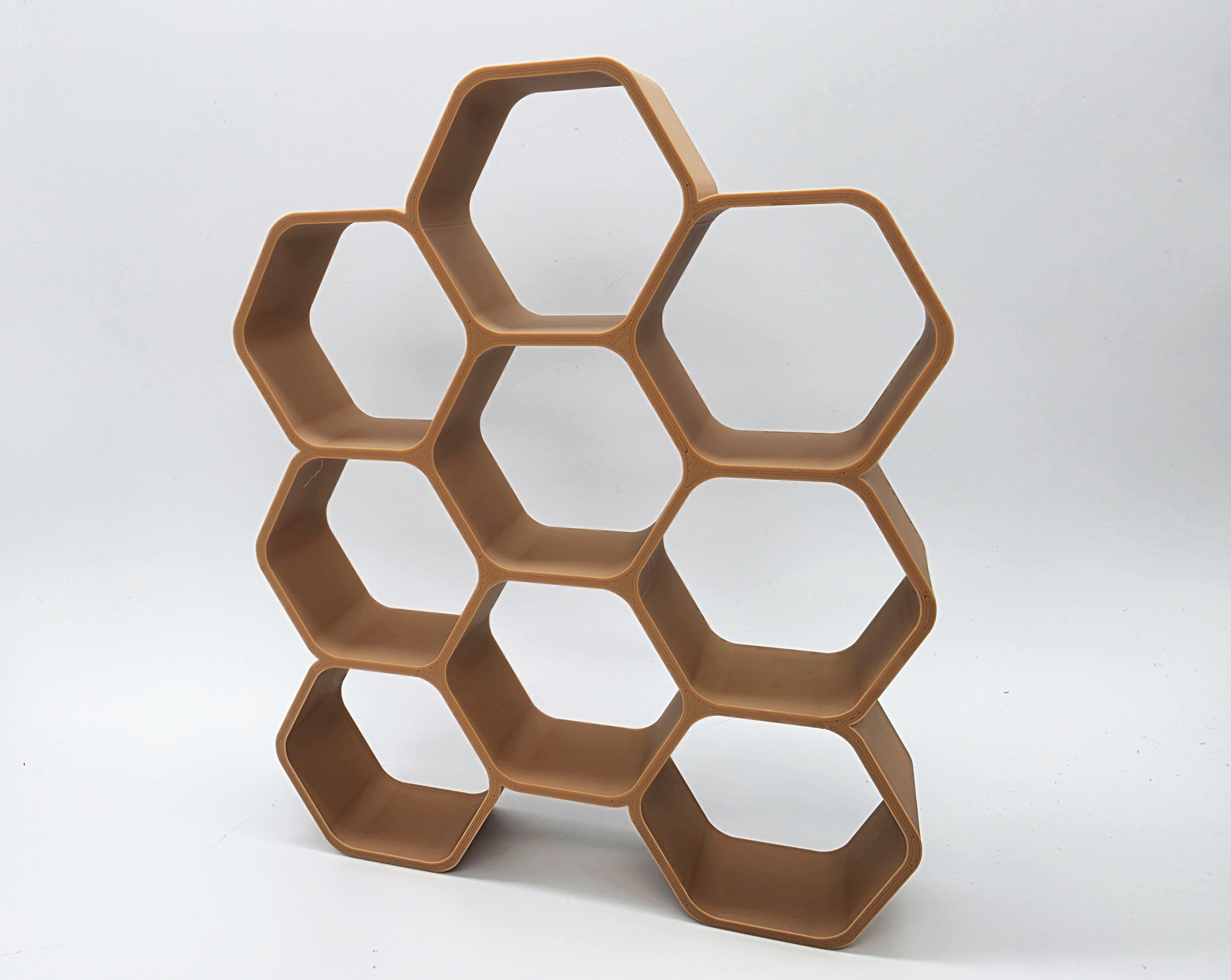 Scalable 12 Miniature Hex Display Shelf - No Supports — thumbnail 4