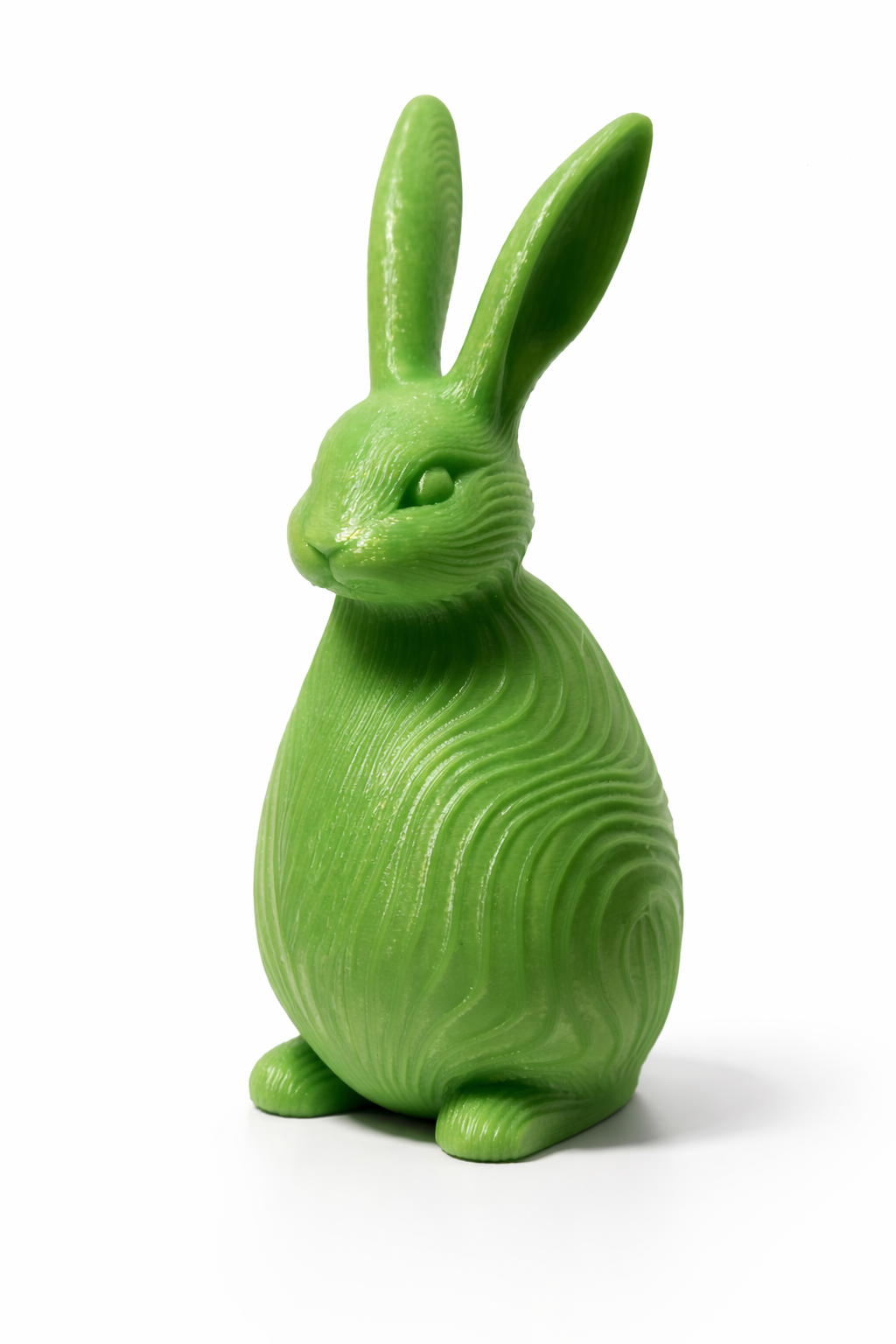 Wavy Rabbit – Organic Textured Bunny Decoration (No Supports)