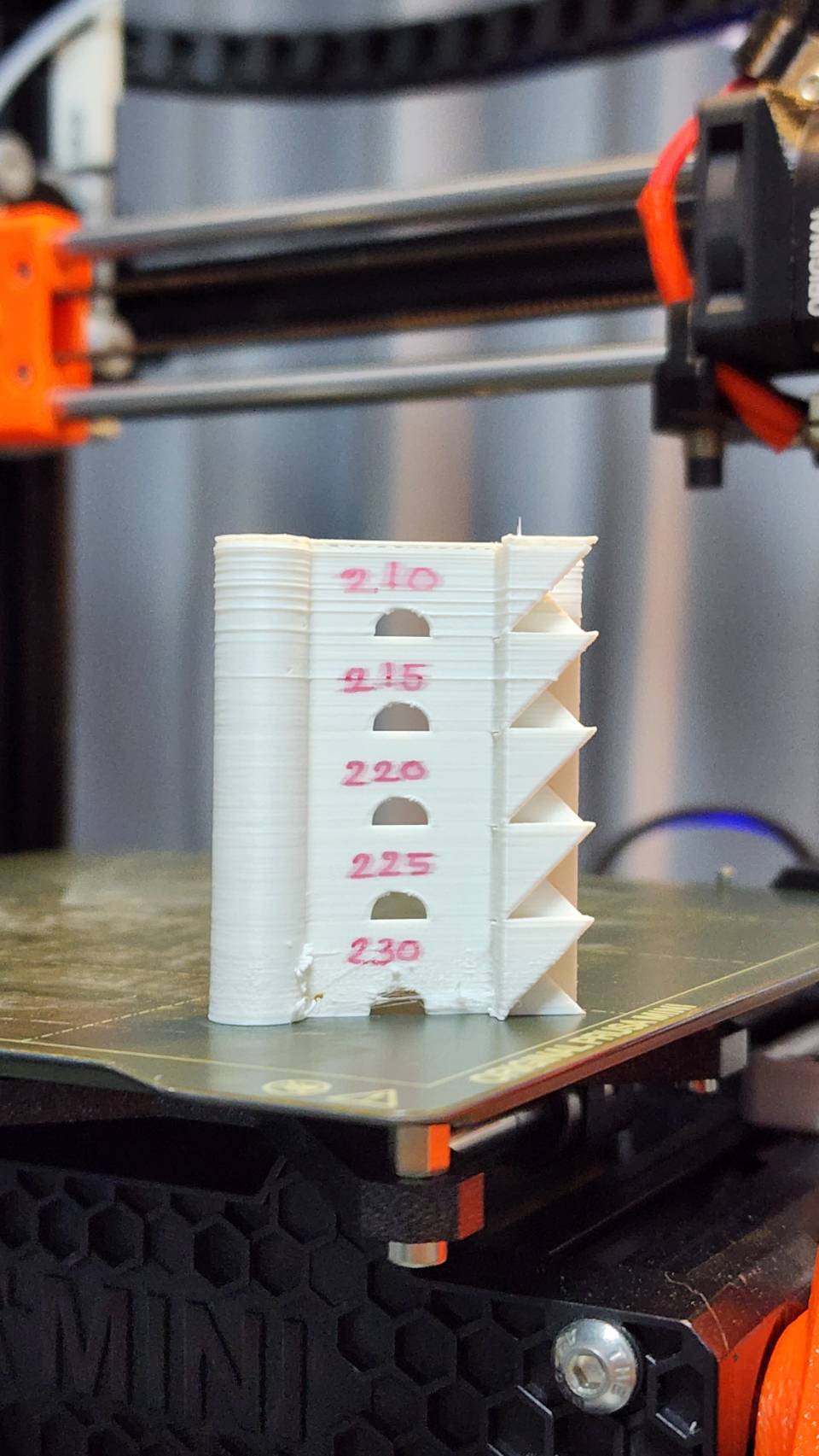 POON Temp Tower for Prusa MINI+ Z-Wobble by Temp