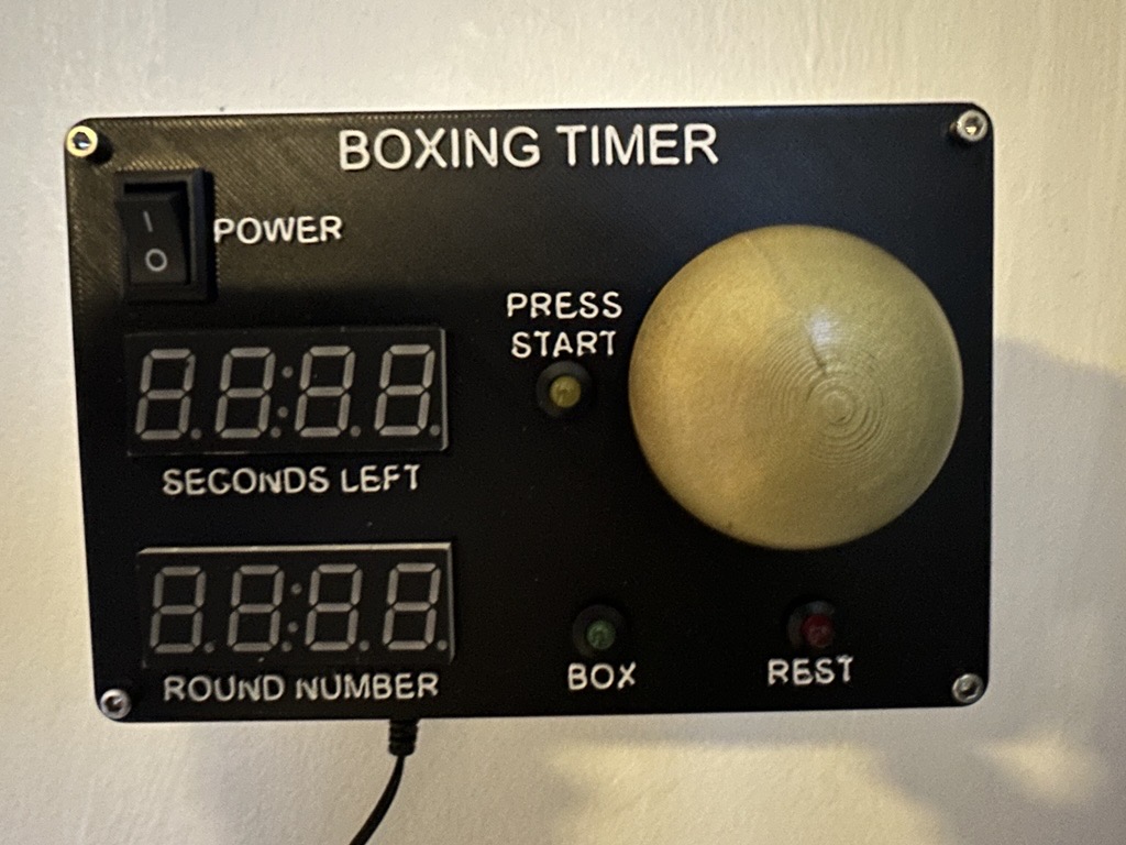 Arduino based boxing work out timer