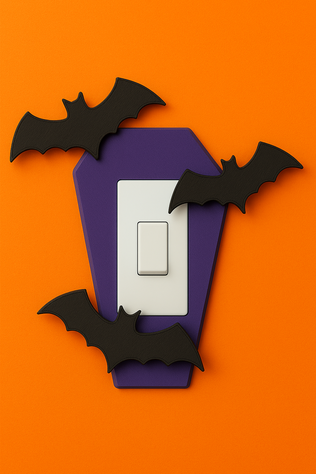 Adorno 3D para Apagador – Murciélagos de Halloween
