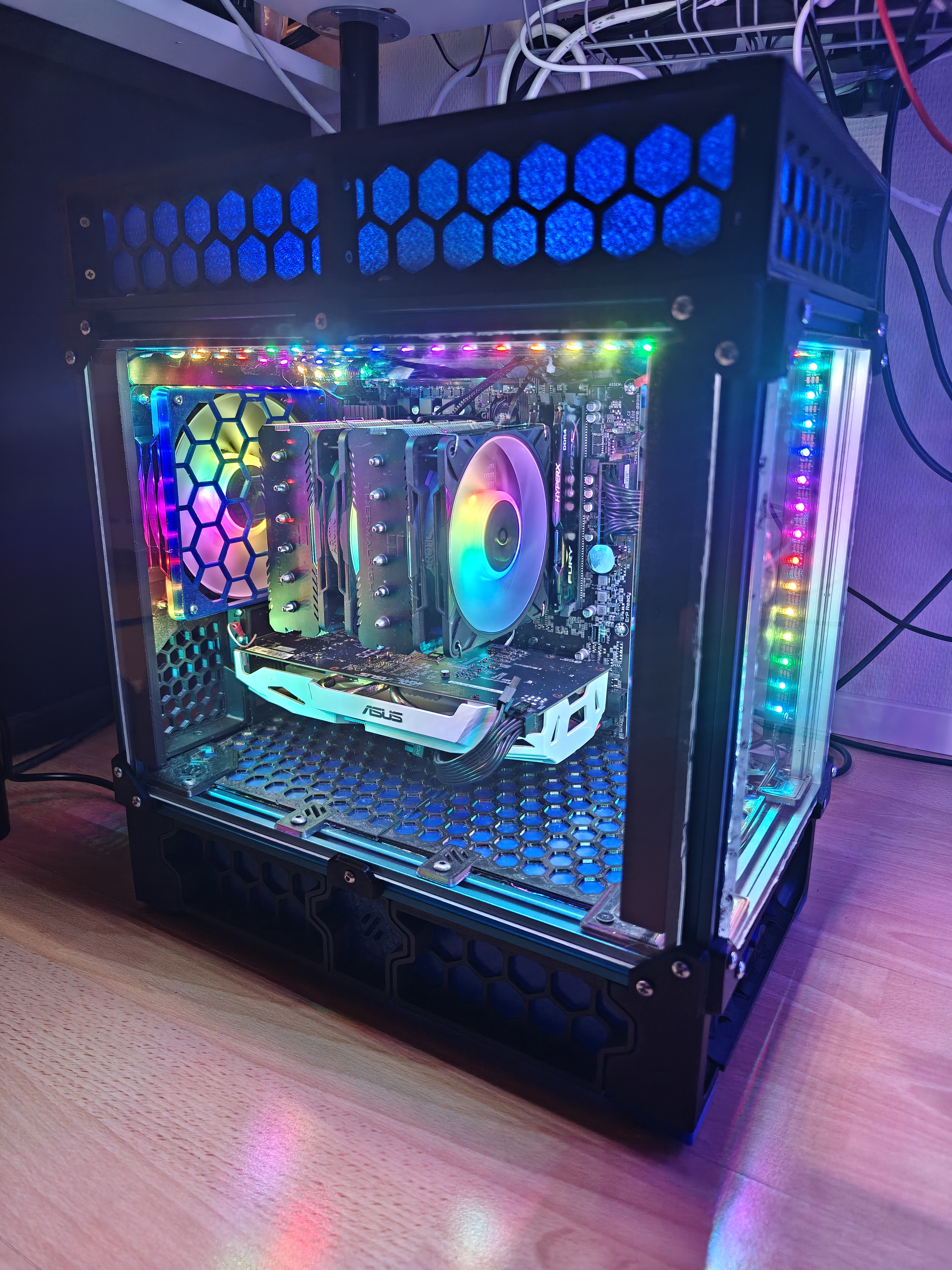 Corvus mATX PC case remixed parts