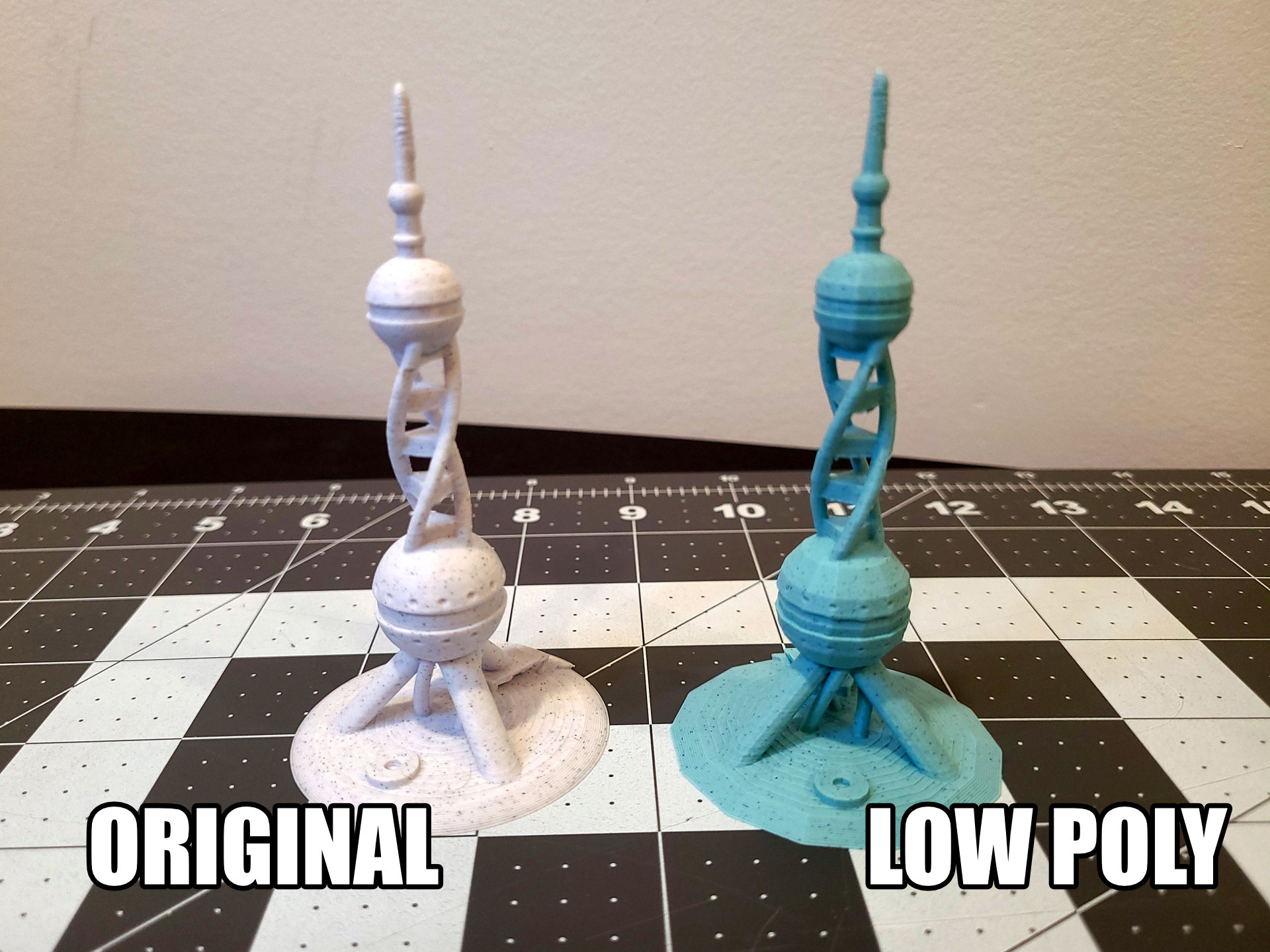 PolyPearl Tower Torture Test (OpenSCAD Remix) - LOWPOLY