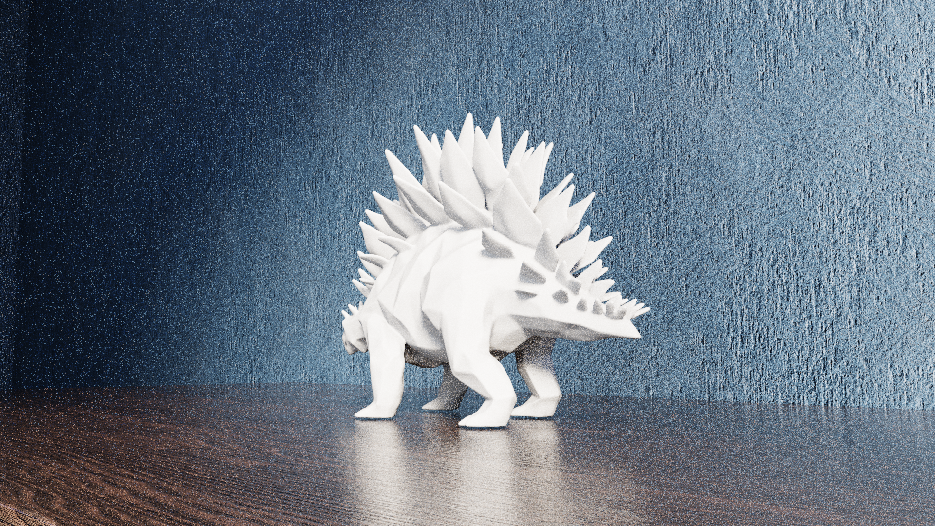 Low Poly Stegosaurus — miniatura 7