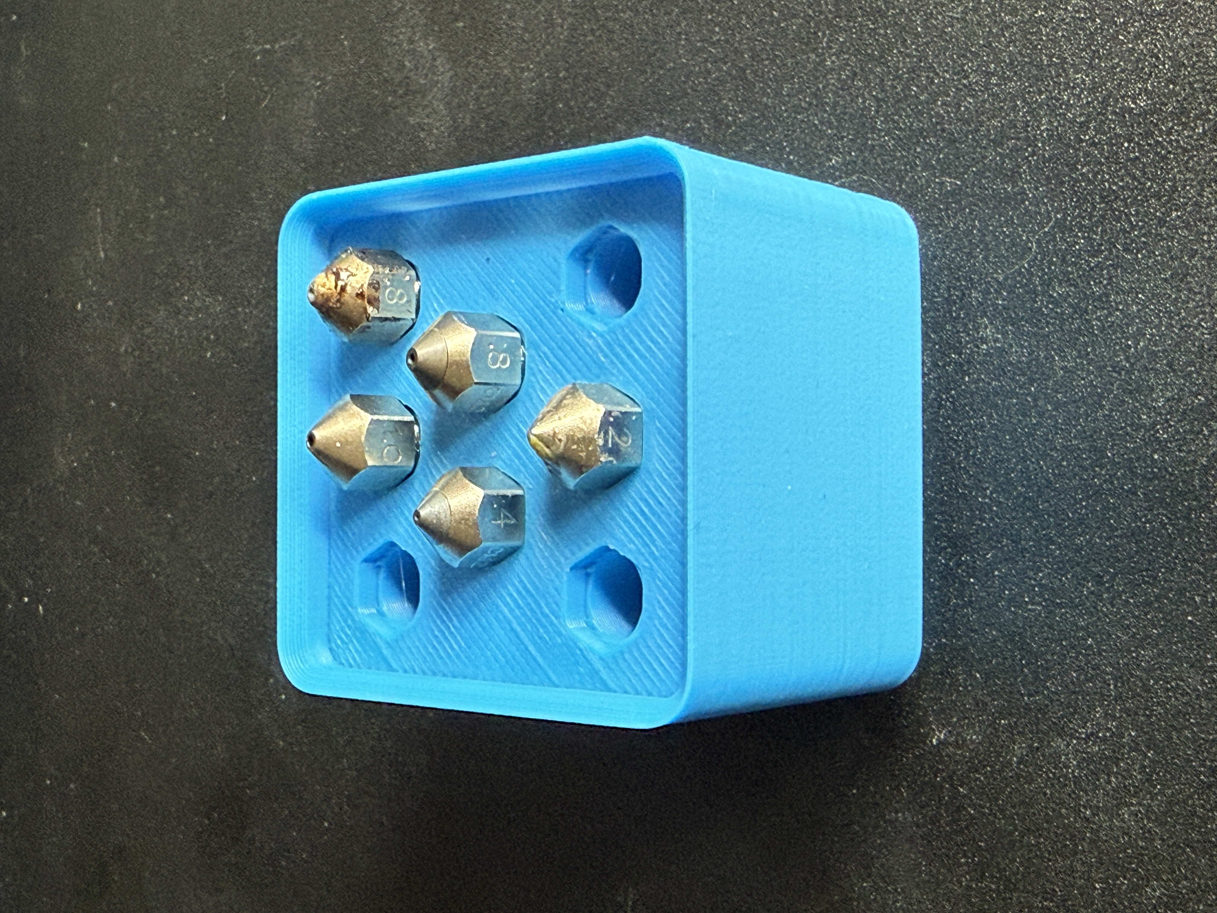 Gridfinity holder for Microswiss FlowTech nozzles 3D model
