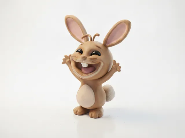 Chibi Bunny Figurine Cute Character 3D Printable