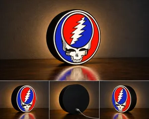 Grateful Dead LED Light Box | Multi-Color 3D Printable STL