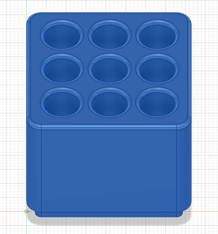 Gridfinity Paintbrush Bin 1x1