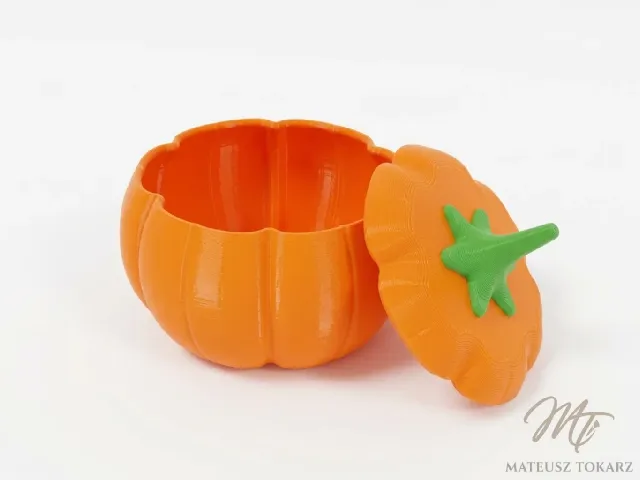 Halloween Pumpkin Candy Box | Two-Color Lid