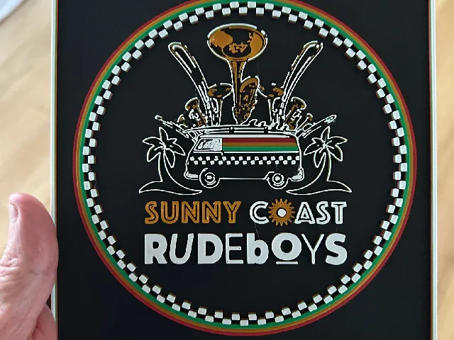 Sunny Coast Rude Boys - ska band 3d logo