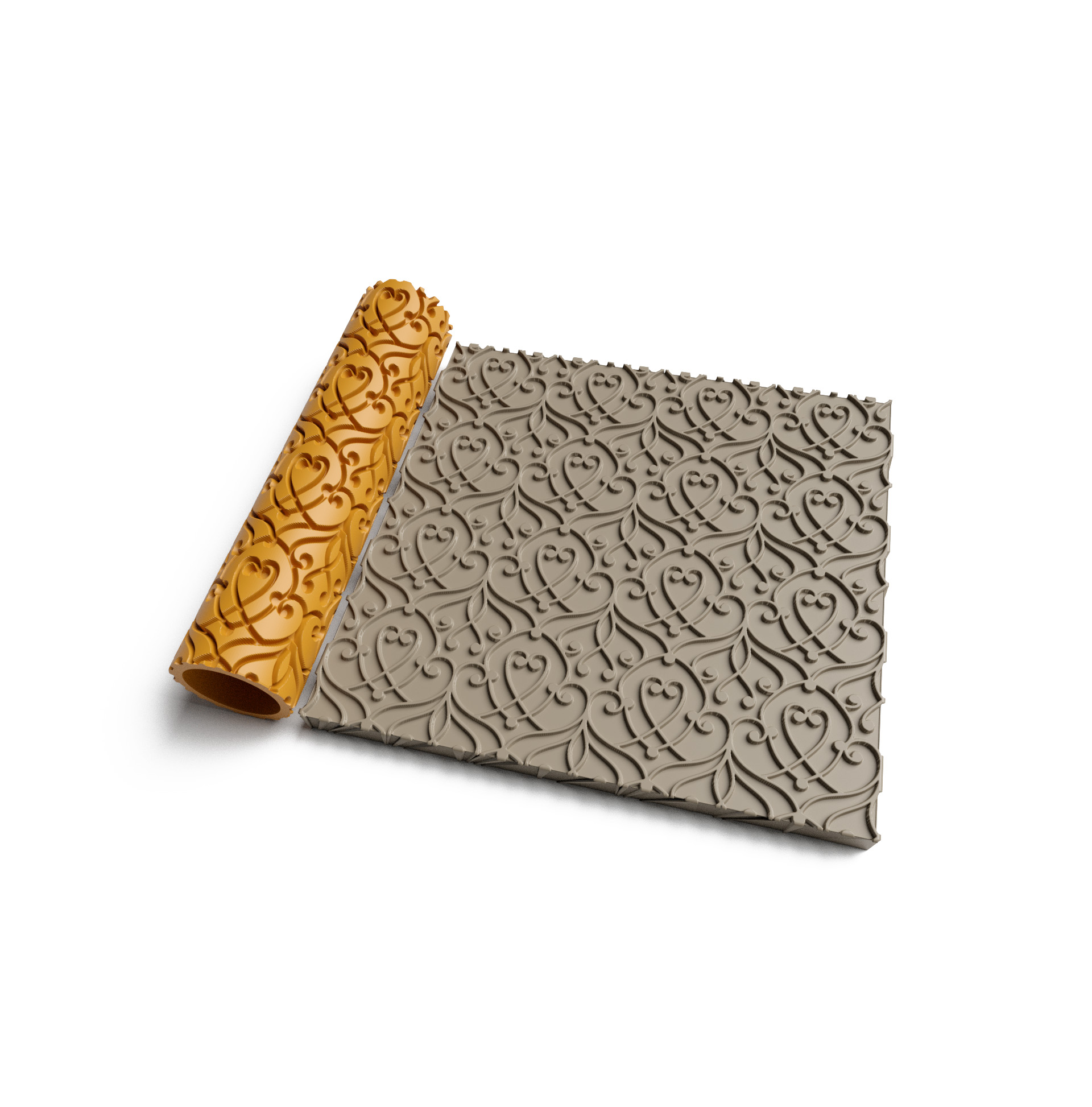 Stamping texture roller - POLYMER CLAY- CERAMIC
