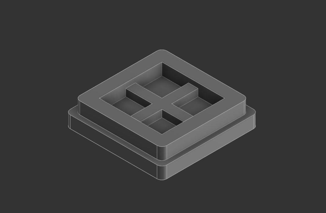 40mm square tubing foot cap