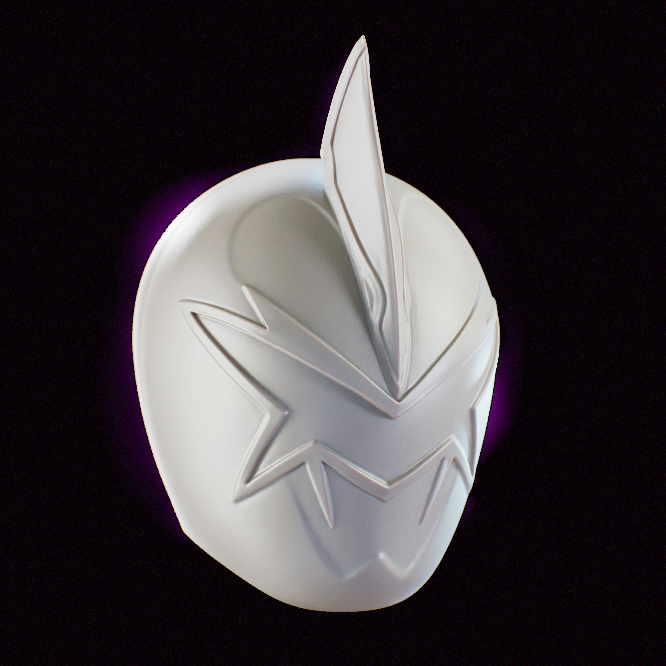White Dino Power Ranger Decorative Helmet Mask - Fant Art - Casco Power Ranger