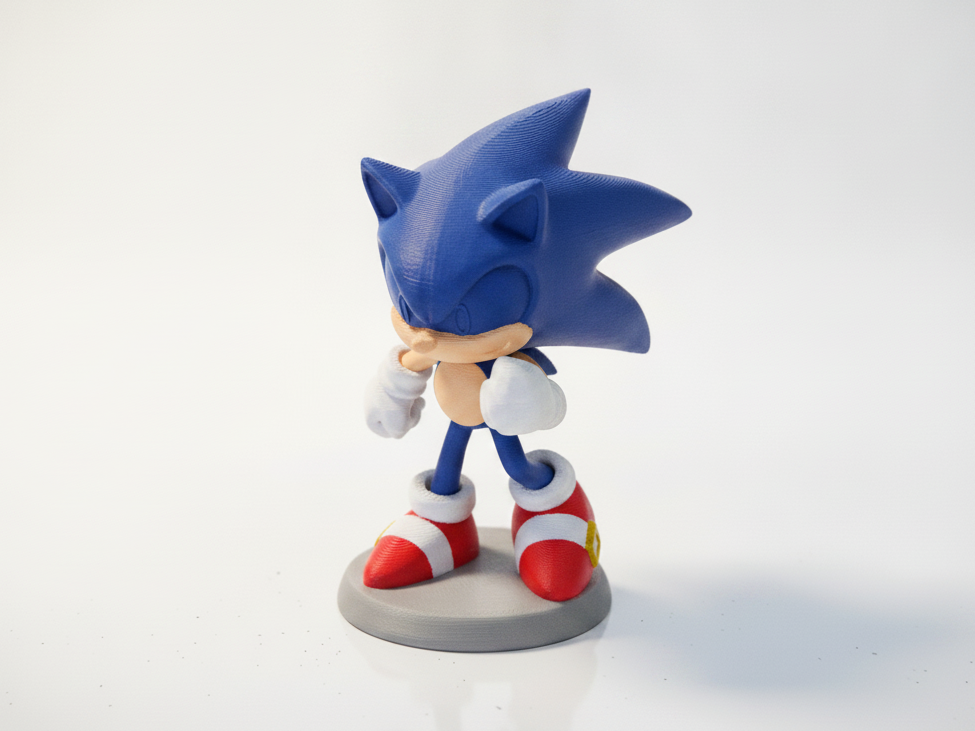 Sonic Hedgehog Figurine Gaming Collectible 3D Printable