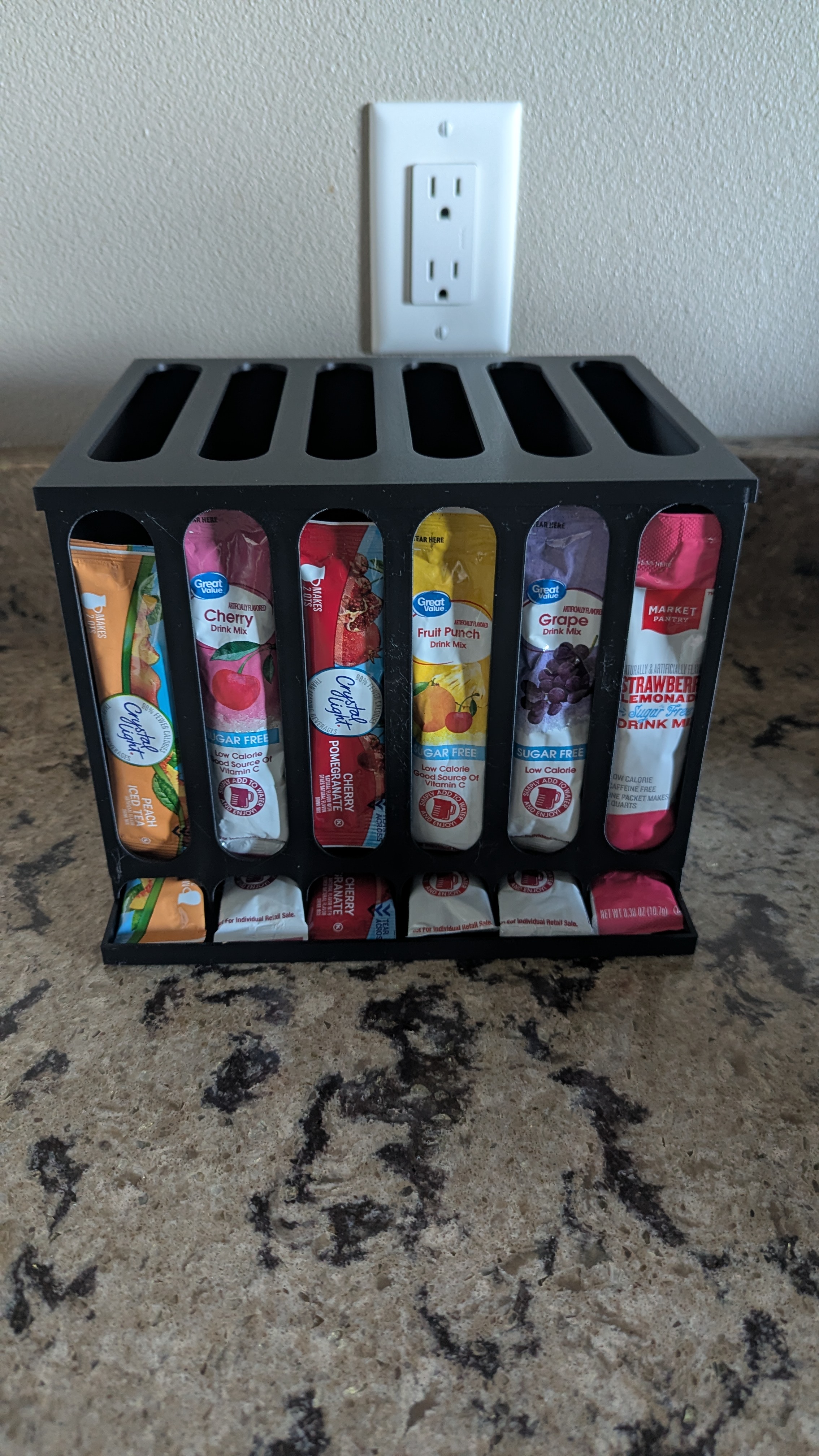Large drink packet dispenser