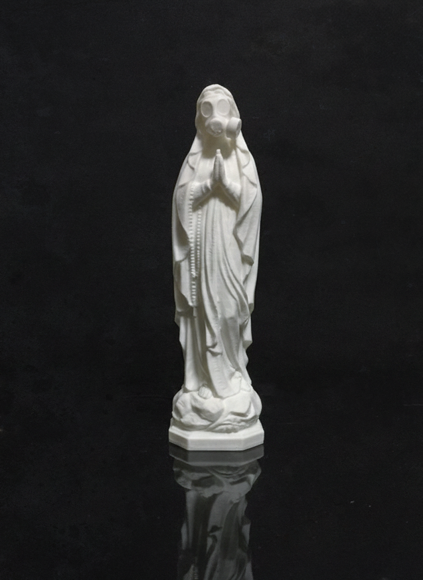 Gas Mask Virgin Mary