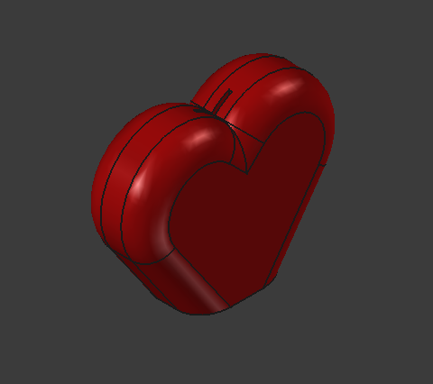 heart coin Bank (no supports)