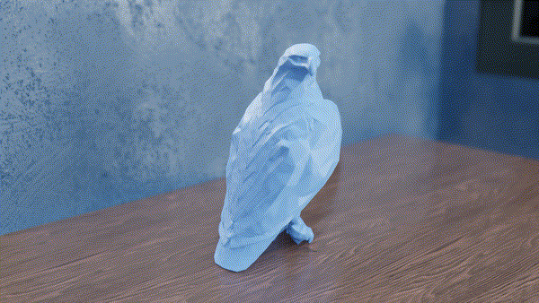 Miniatura 3 do modelo 3D Low Poly Eagle