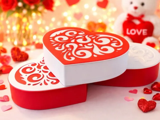 alentine's Day Heart Gift Box - Two Colors - Remix