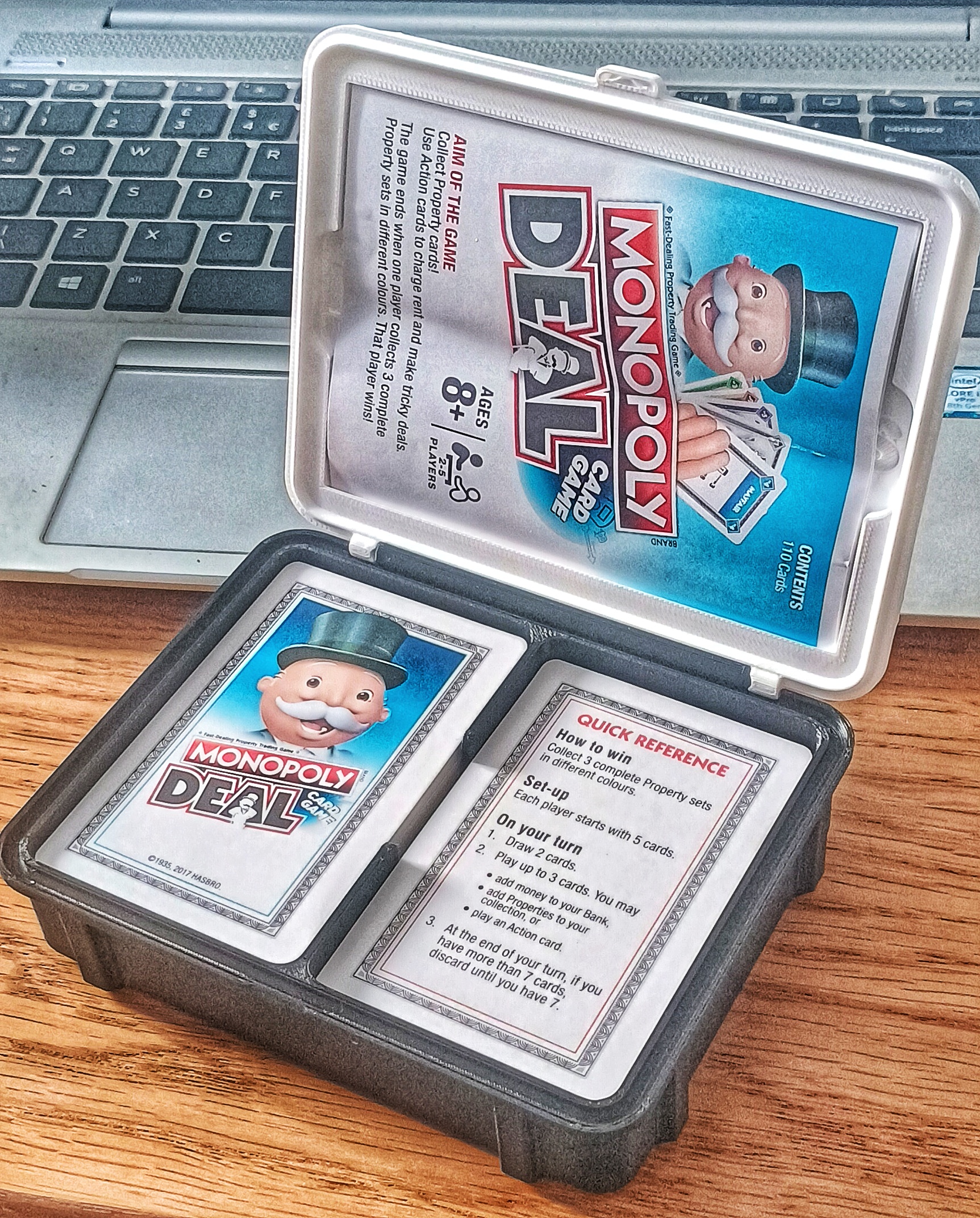 Deeper Rugged Box for Monopoly Deal – Reinforced Hinge (110 Cards)
